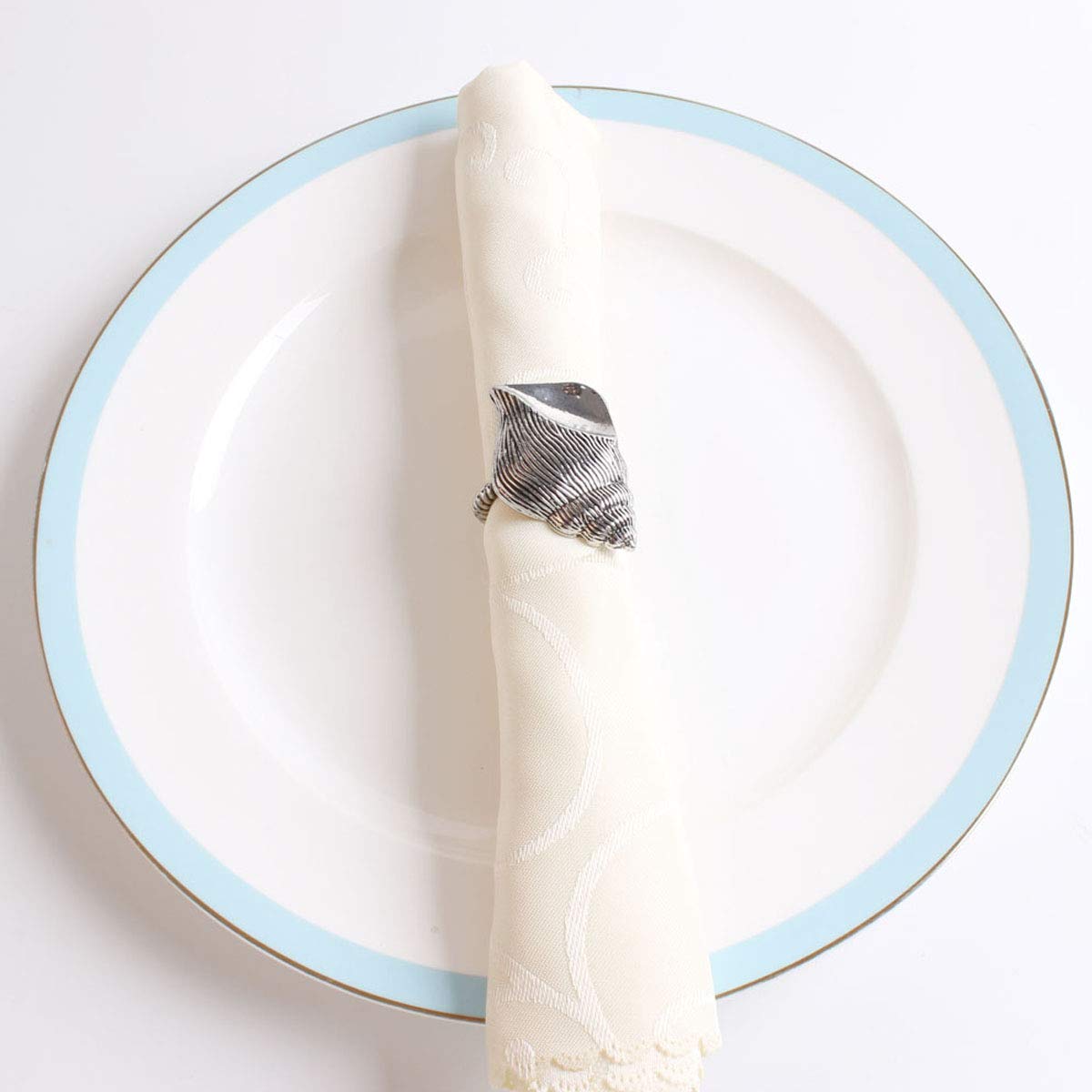 fenncostyles.com Decorative Coastal Sea Creatures Design Napkin Rings - Set of 4 (Sea Creatures) - Che Cose Belle