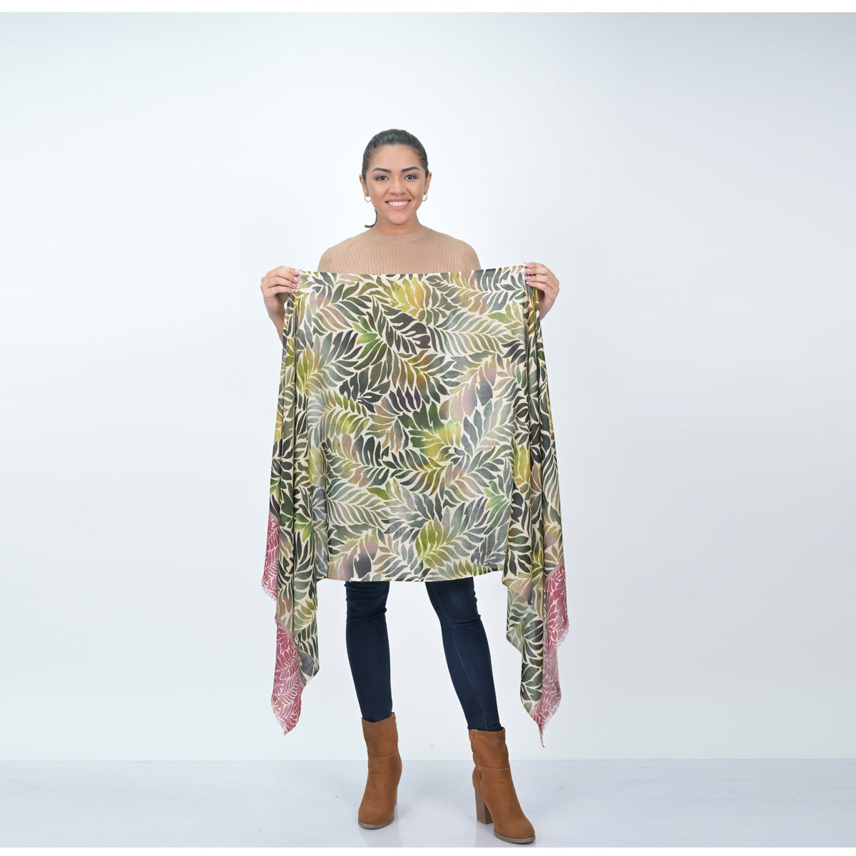 Fern Wool Twill Scarf - Moss Green - Che Cose Belle
