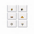 Hanukkah Cocktail Napkins (Set of 6) with Acrylic Gift Box