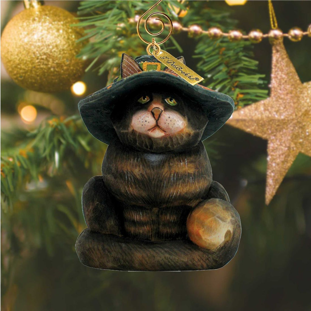 Fifield Halloween Cat Sculpted Hand-Painted Christmas Figurine by G. DeBrekht - Christmas Santa Snowman Decor - 654111 - Che Cose Belle