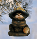 Fifield Halloween Cat Sculpted Hand-Painted Christmas Figurine by G. DeBrekht - Christmas Santa Snowman Decor - 654111 - Che Cose Belle