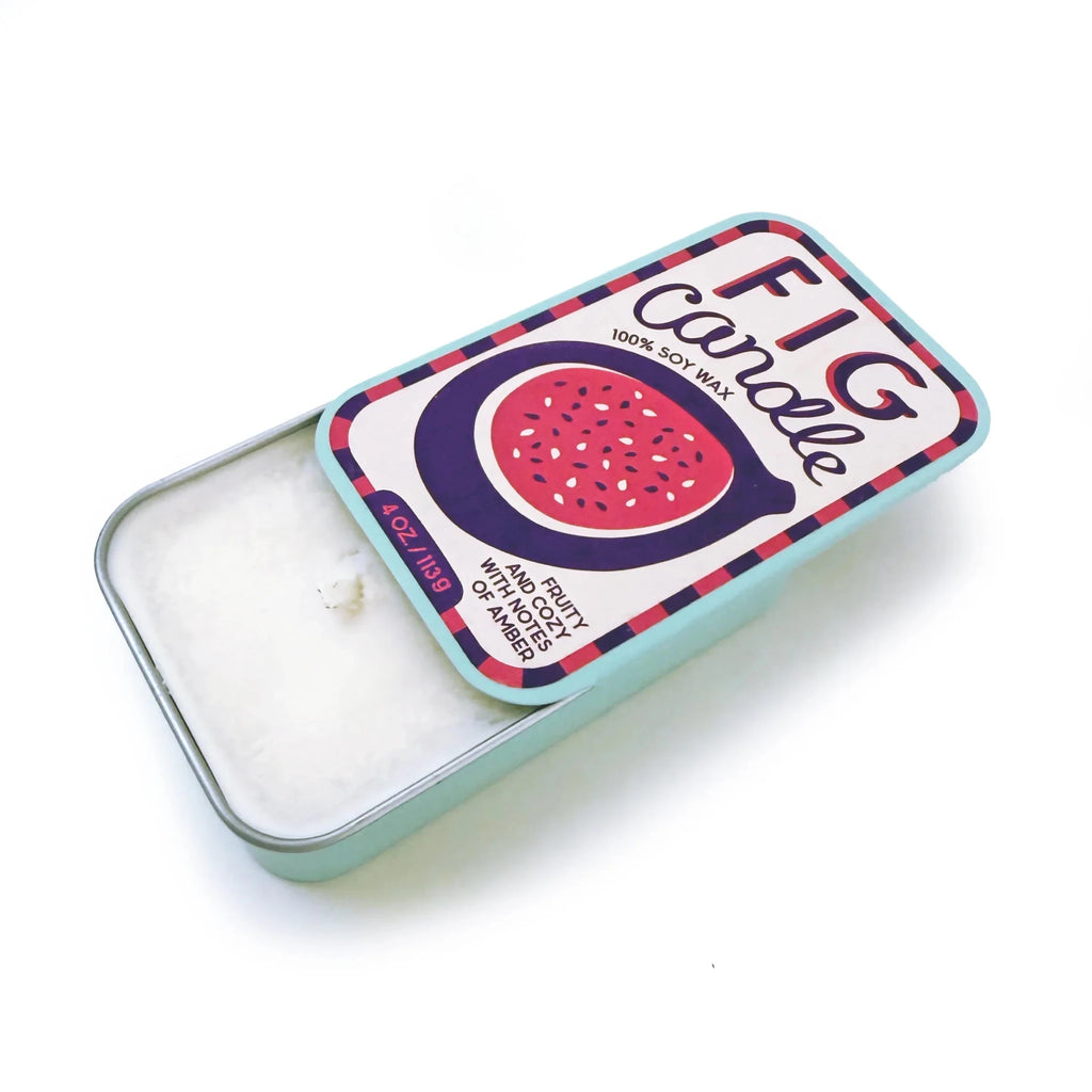 Fig & Amber Sardine Tin Soy Candle - Che Cose Belle