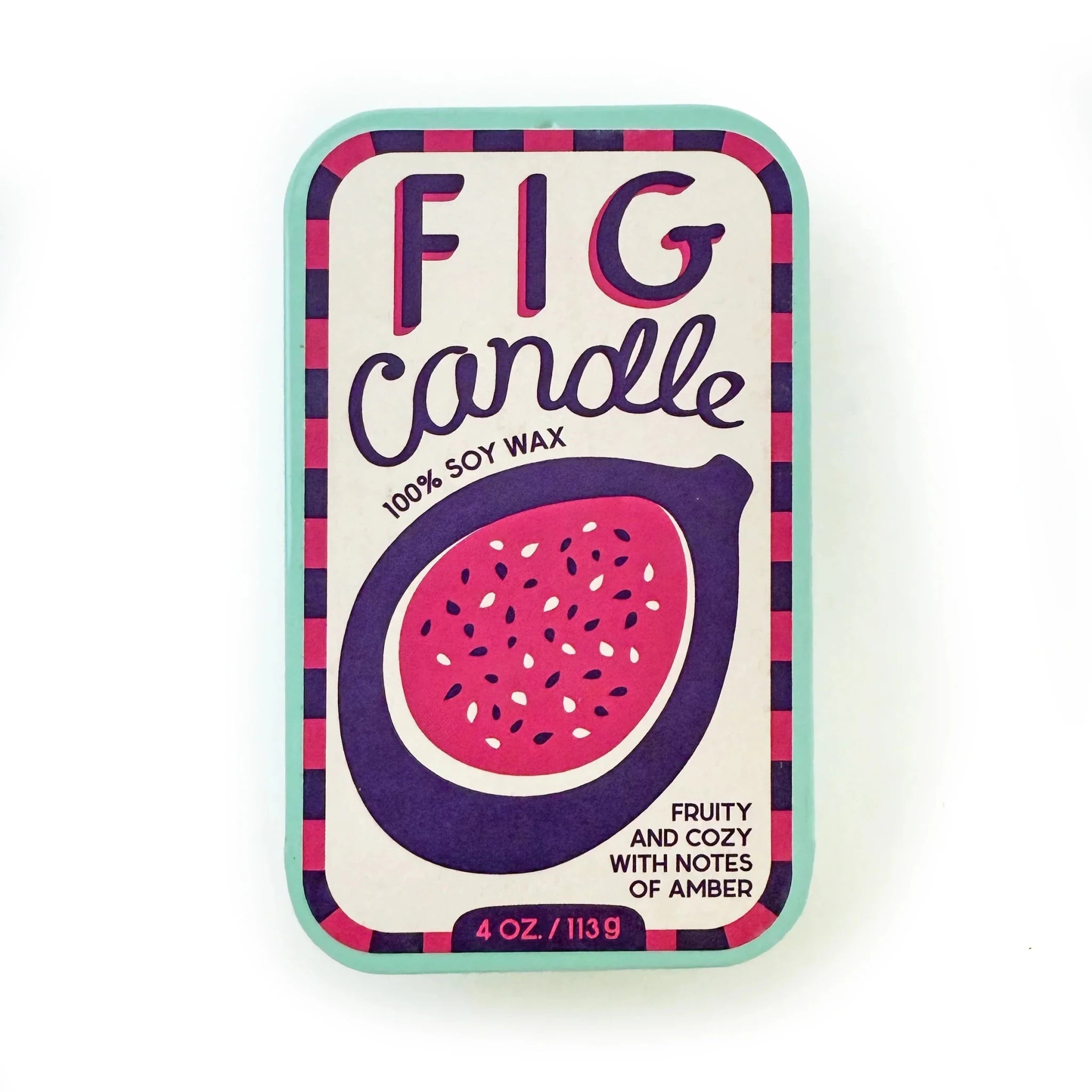 Fig & Amber Sardine Tin Soy Candle - Che Cose Belle