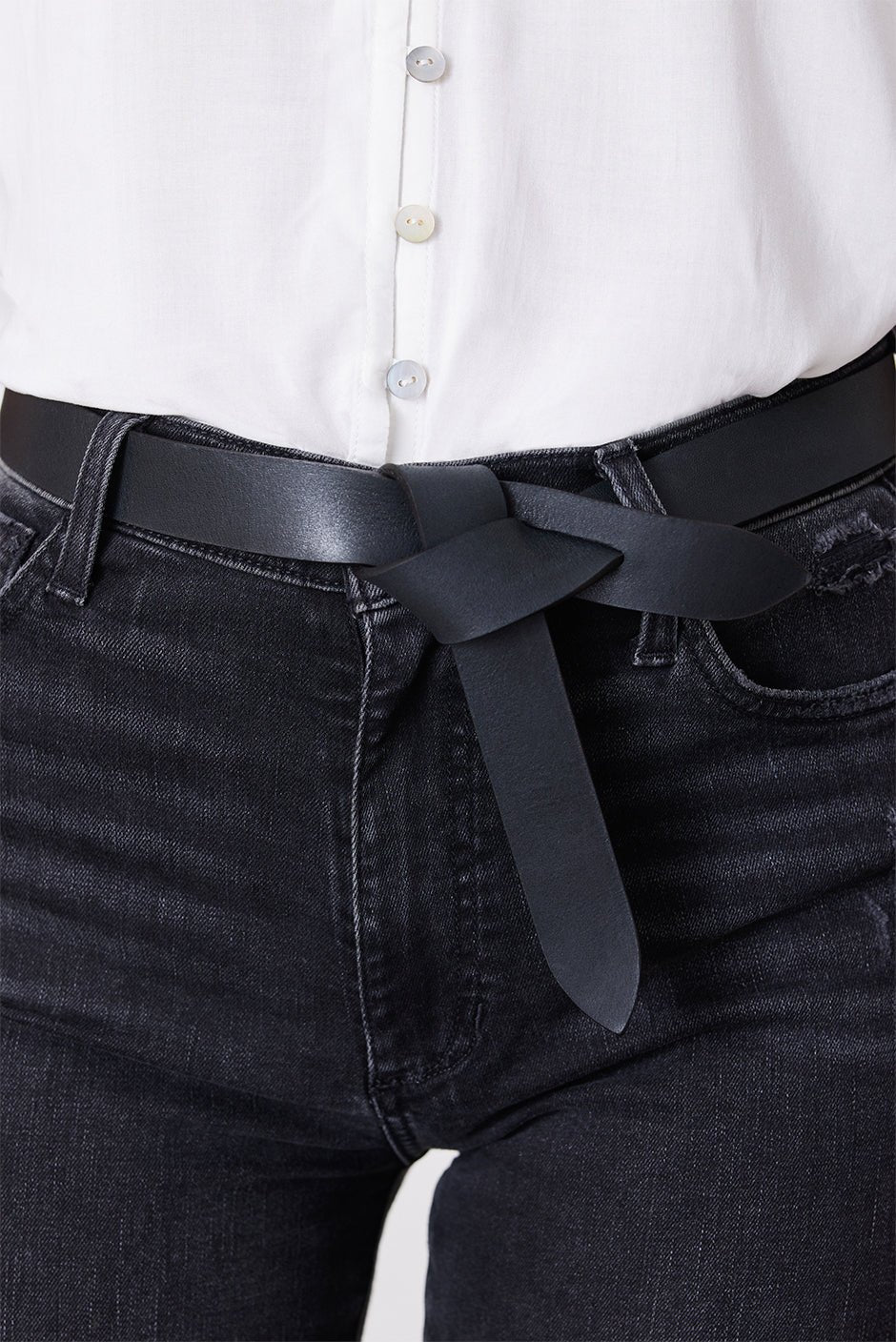 Fiona Wrap Belt in Black - Che Cose Belle