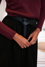 Fiona Wrap Belt in Black - Che Cose Belle