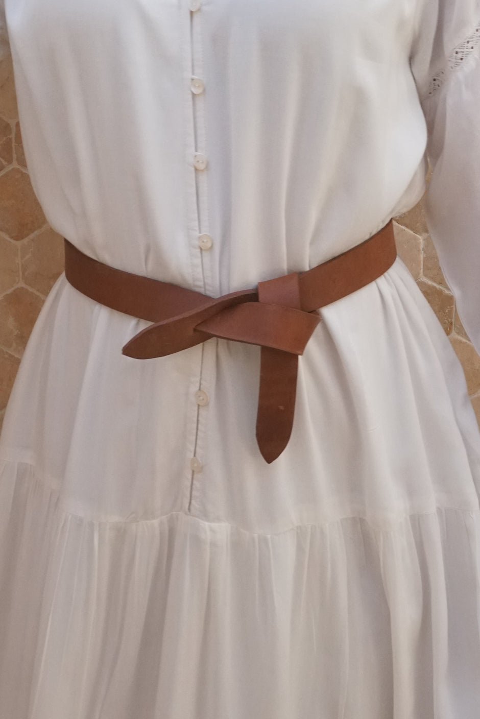 Fiona Wrap Belt in Brown - Che Cose Belle