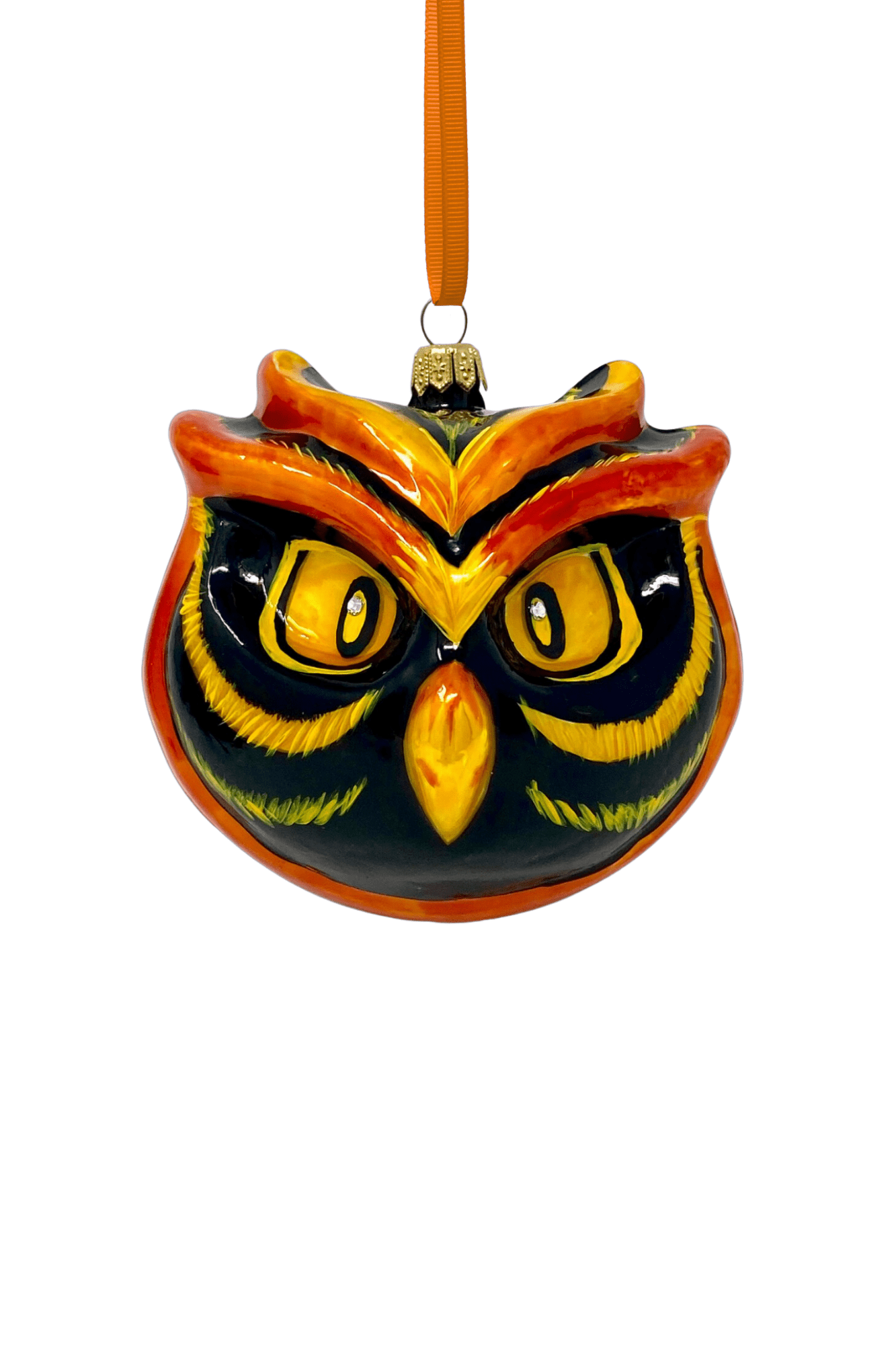 Fire Owl Polish Glass Ornament - Che Cose Belle