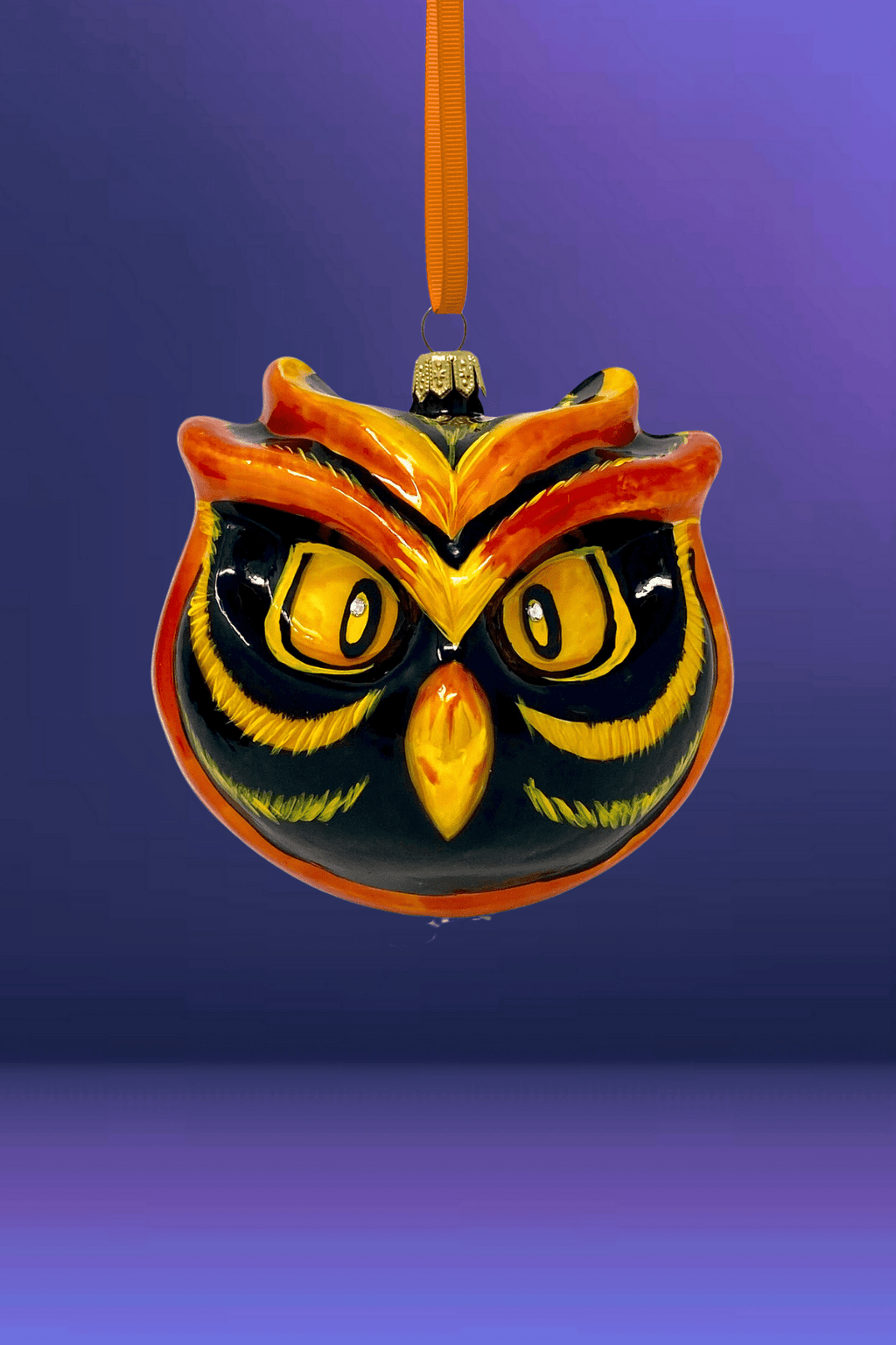 Fire Owl Polish Glass Ornament - Che Cose Belle