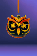 Fire Owl Polish Glass Ornament - Che Cose Belle