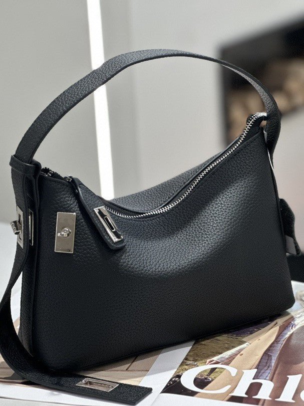 First-layer Cowhide Underarm Bag, New High-end Niche Design, Handbag, High-end Shoulder Pillow Bag - Che Cose Belle