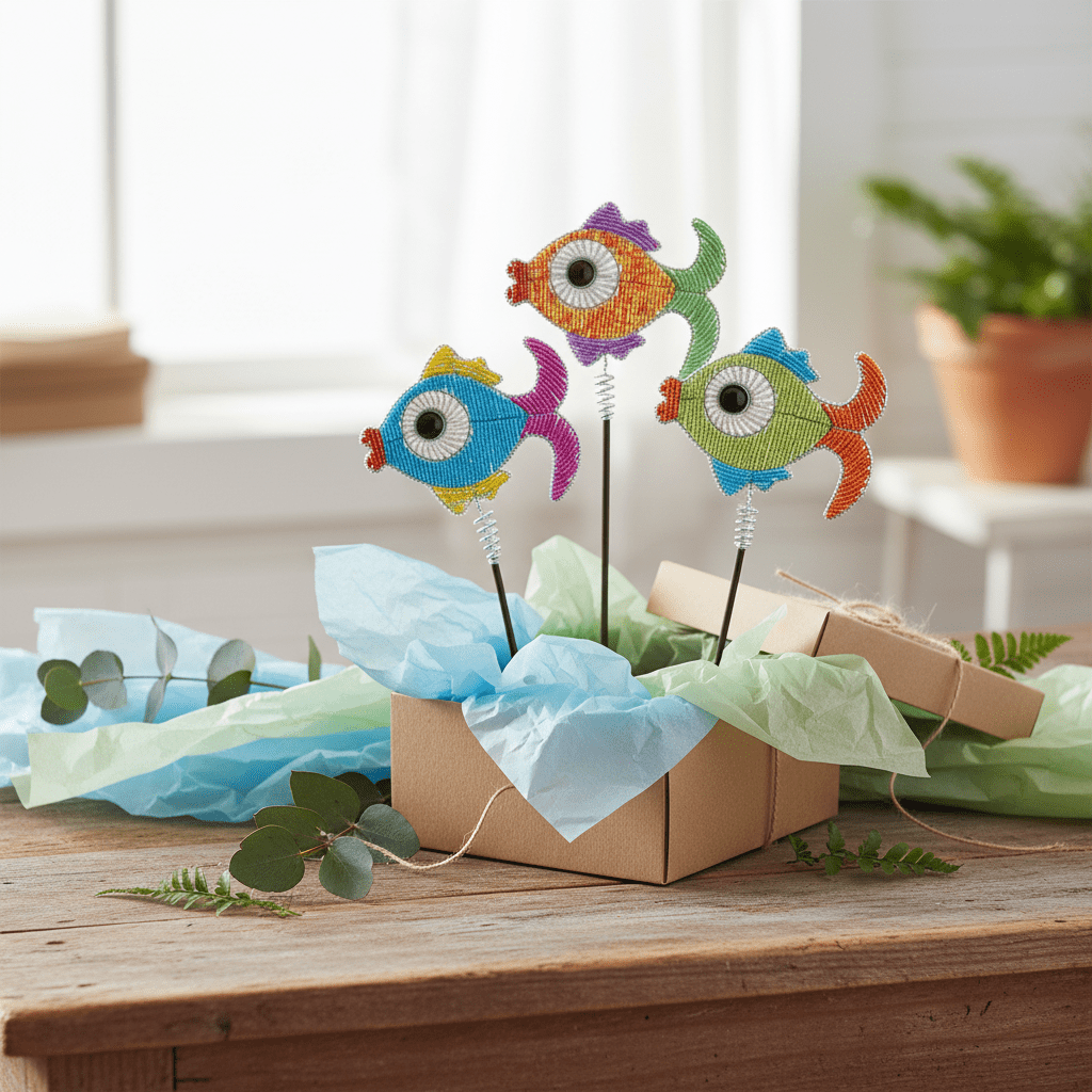 Fish Garden Stake, Asst (Set of 3) - Che Cose Belle
