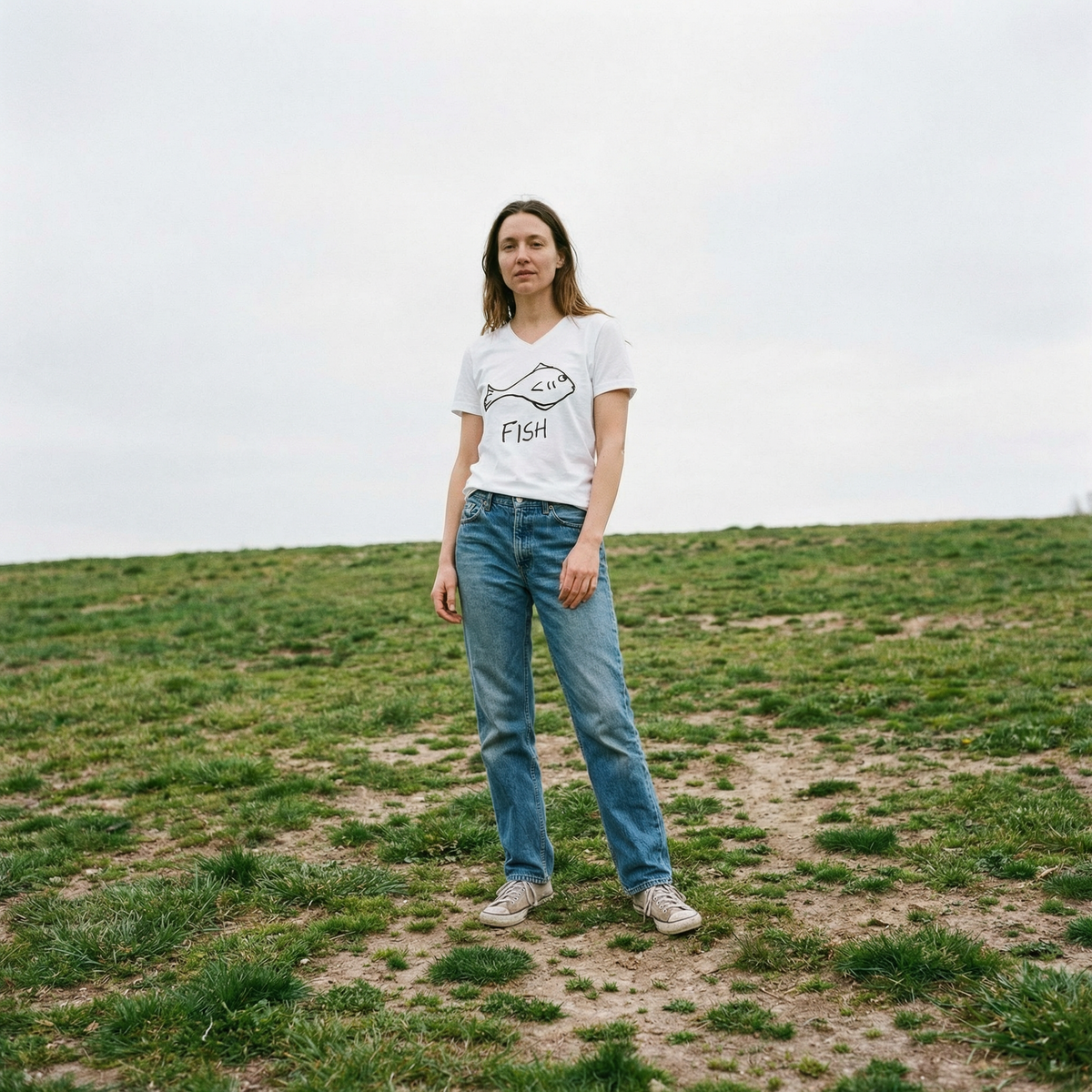 Fish - V-neck Tee