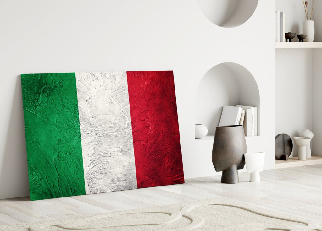 Flag of Italy Glass Wall Art - Che Cose Belle