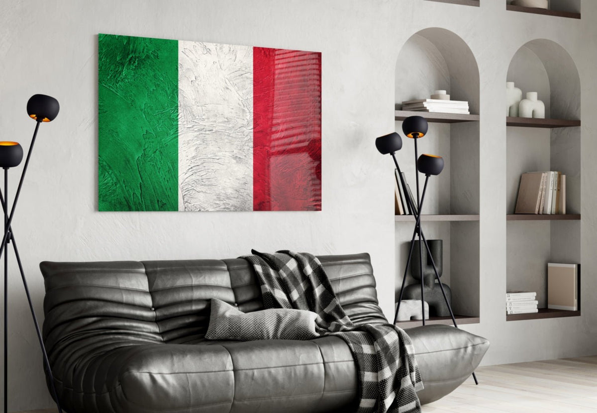 Flag of Italy Glass Wall Art - Che Cose Belle
