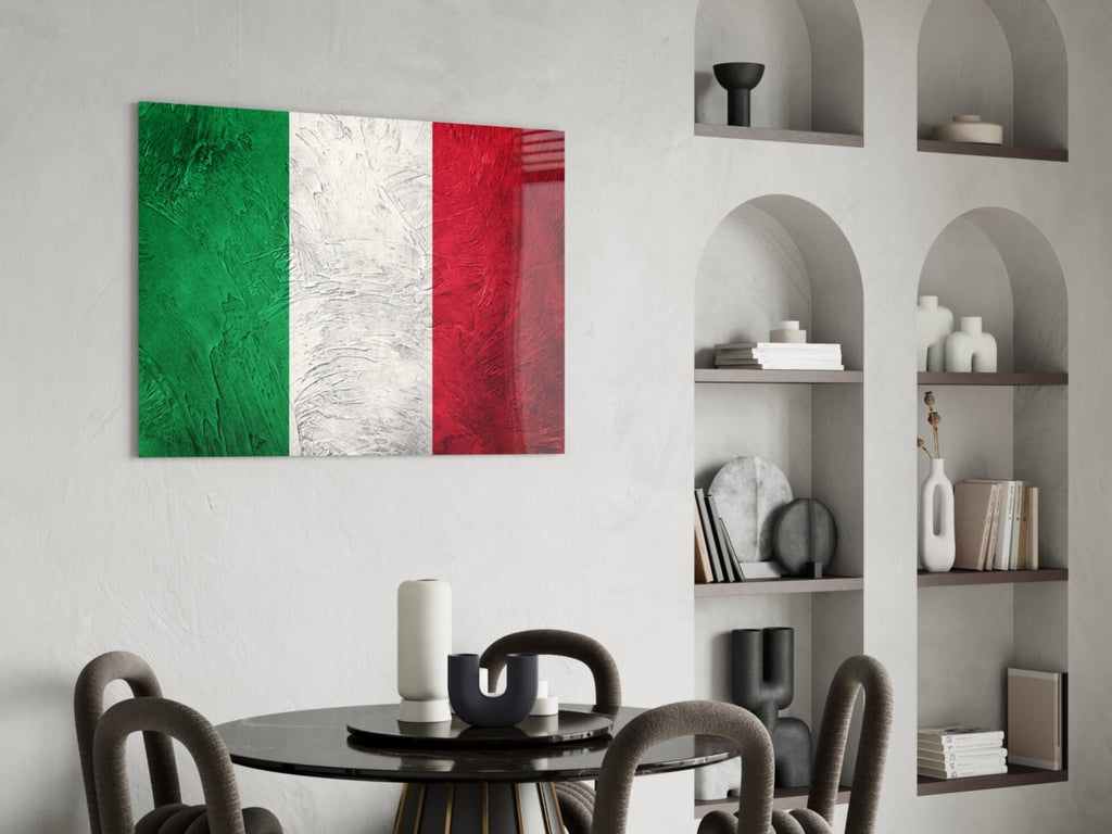 Flag of Italy Glass Wall Art - Che Cose Belle