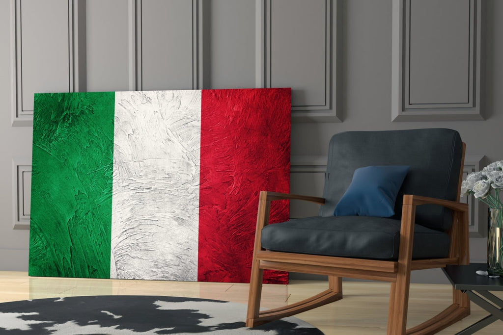 Flag of Italy Glass Wall Art - Che Cose Belle