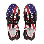 Flag Shoes Men's Mesh Sneakers - USA Flag Running Shoes, Sporty Footwear, Casual Sneakers, Independence Day Gift, Active Lifestyle - Che Cose Belle