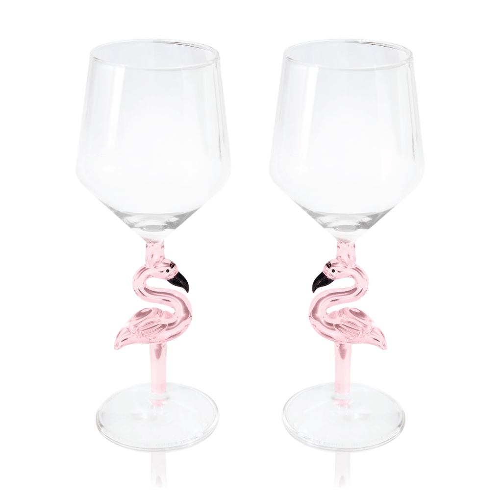 3D Flamingo All Purpose Wine Glass