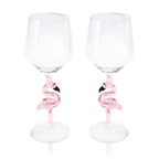 3D Flamingo All Purpose Wine Glass