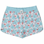 Flamingo Blue Floral Loose Shorts - Che Cose Belle