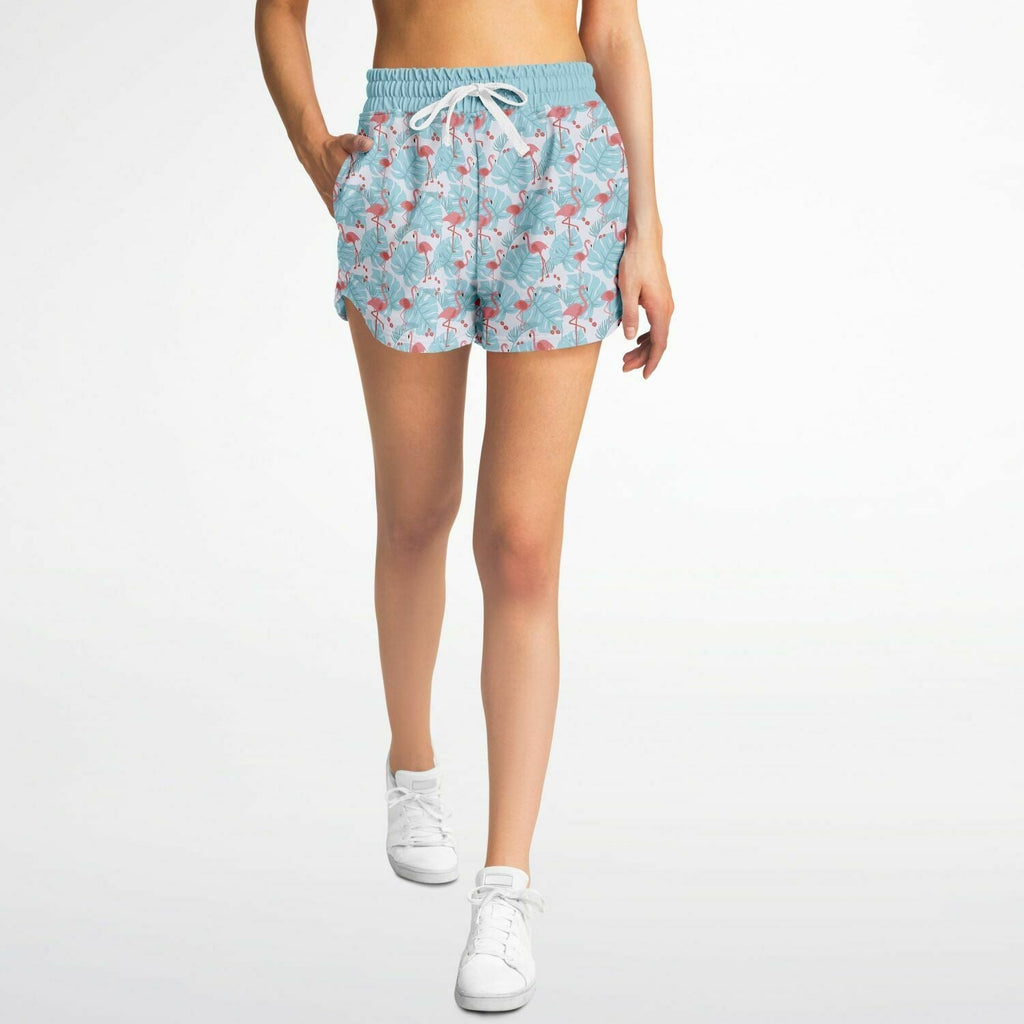 Flamingo Blue Floral Loose Shorts - Che Cose Belle