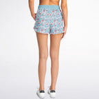 Flamingo Blue Floral Loose Shorts - Che Cose Belle