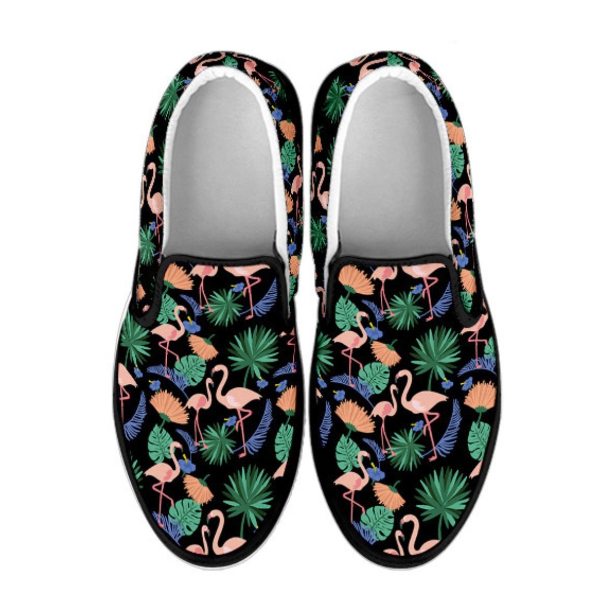Flamingo Exotic Floral Slip Ons - Che Cose Belle