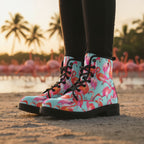 Flamingo Flock Leather Boots - Che Cose Belle