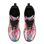 Flamingo Flock Leather Boots - Che Cose Belle