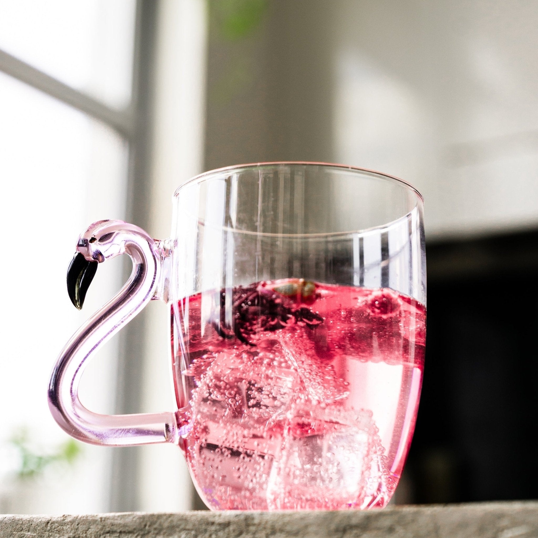 Flamingo Glass Mugs - Che Cose Belle