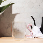 Flamingo Glass Mugs - Che Cose Belle