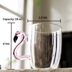 Flamingo Glass Mugs - Che Cose Belle