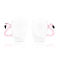 Flamingo Glass Mugs - Che Cose Belle