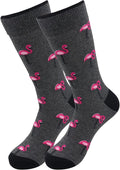 Flamingo (Grey) Socks - Comfy Cotton for Men & Women - Che Cose Belle