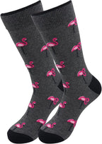 Flamingo (Grey) Socks - Comfy Cotton for Men & Women - Che Cose Belle