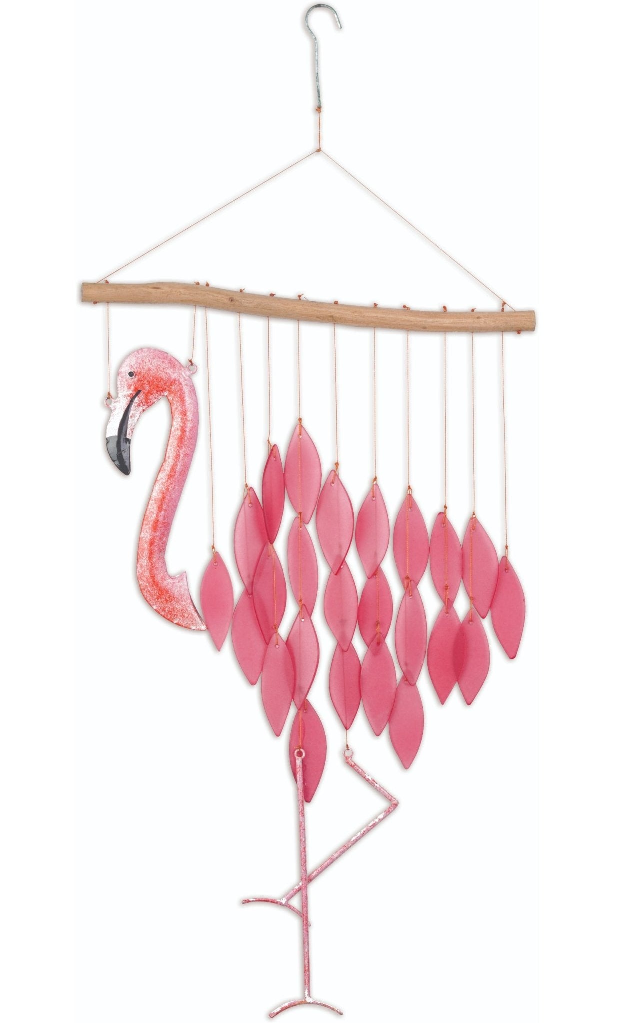 Flamingo Sea Glass Wind Chime - Che Cose Belle