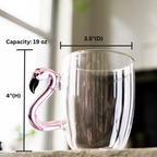 Flamingo Glass Mugs