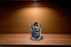 Flatware Set with Blue Handles and Storage Cady - Che Cose Belle