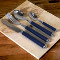 Flatware Set with Blue Handles and Storage Cady - Che Cose Belle