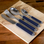 Flatware Set with Blue Handles and Storage Cady - Che Cose Belle