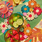Fleur Woven Abaca Trivets, Set of 2 - Che Cose Belle