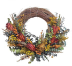 Floral Artichoke Half Wreath - Che Cose Belle
