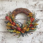 Floral Artichoke Half Wreath - Che Cose Belle