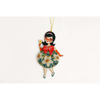 Floral Christmas Tree Ornament by Laliblue