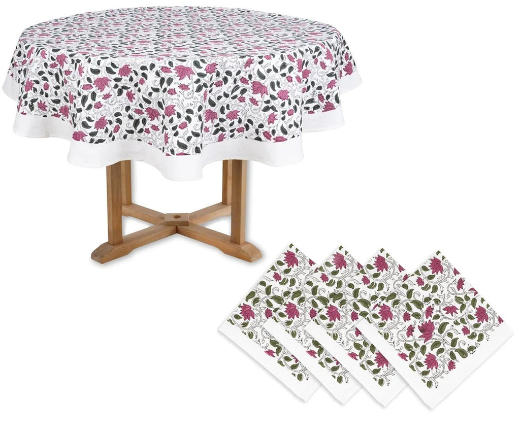 Floral Fabric Tablecloths and Napkin - Che Cose Belle