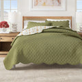 Floral Print & Scallopeded Edge Cotton Quilt Set - Illiana Collection - Che Cose Belle