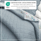 Floral Print & Scallopeded Edge Cotton Quilt Set - Katrin Collection - Che Cose Belle