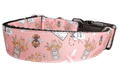 Flower Market Bees Nylon Dog Collar - Che Cose Belle