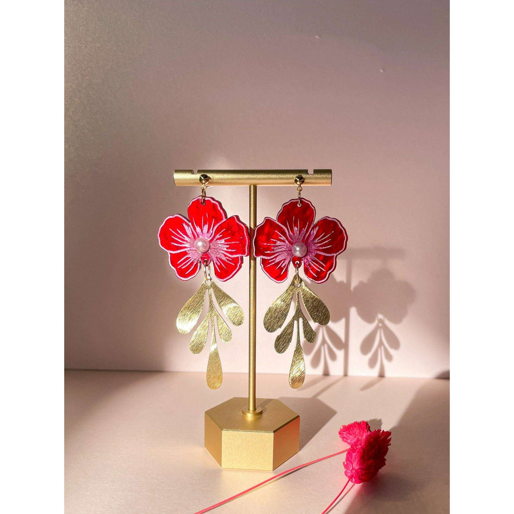 Flower of Luck Acrylic Earrings