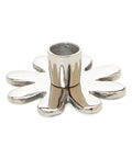 Decorative Silver Flower Candle Holder